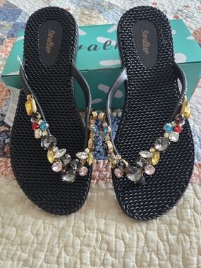 Jeweled Women's Flip Flop Sandals